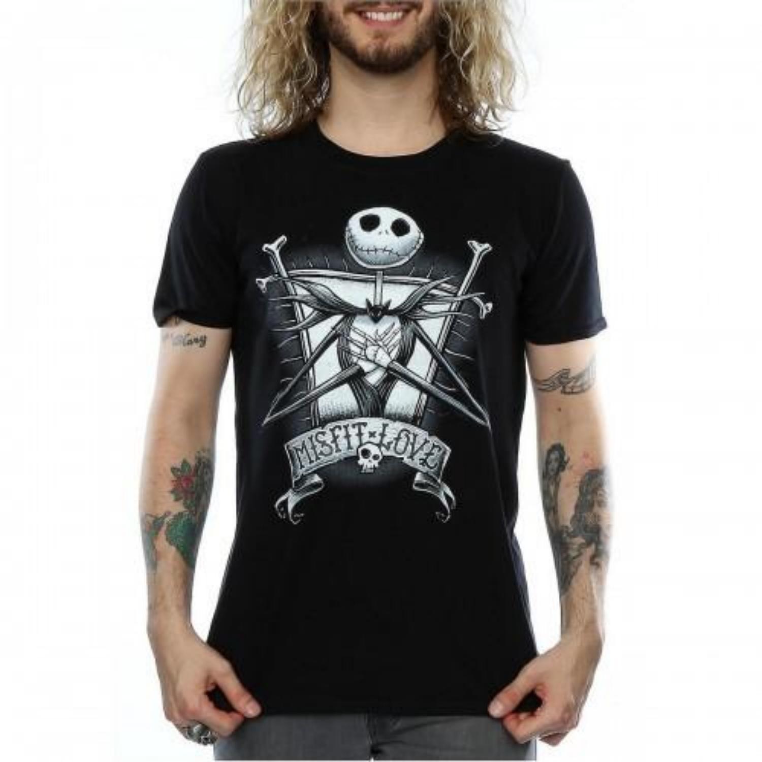 Кошмар перед Рождеством Мужская футболка с принтом Jack Skellington Misfit Love Хлопок S чёрный
Кошмар перед Рождеством Мужская футболка с принтом Jack Skellington Misfit Love Хлопок S чёрный