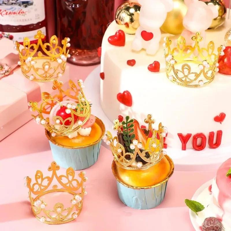 16/1Pcs Mini Crown Cake Topper Decoration Princess Topper Pearl Tiara Children Hair Ornament Wedding Birthday Party Decorations
16/1Pcs Mini Crown Cake Topper Decoration Princess Topper Pearl Tiara Children Hair Ornament Wedding Birthday Party Decorations