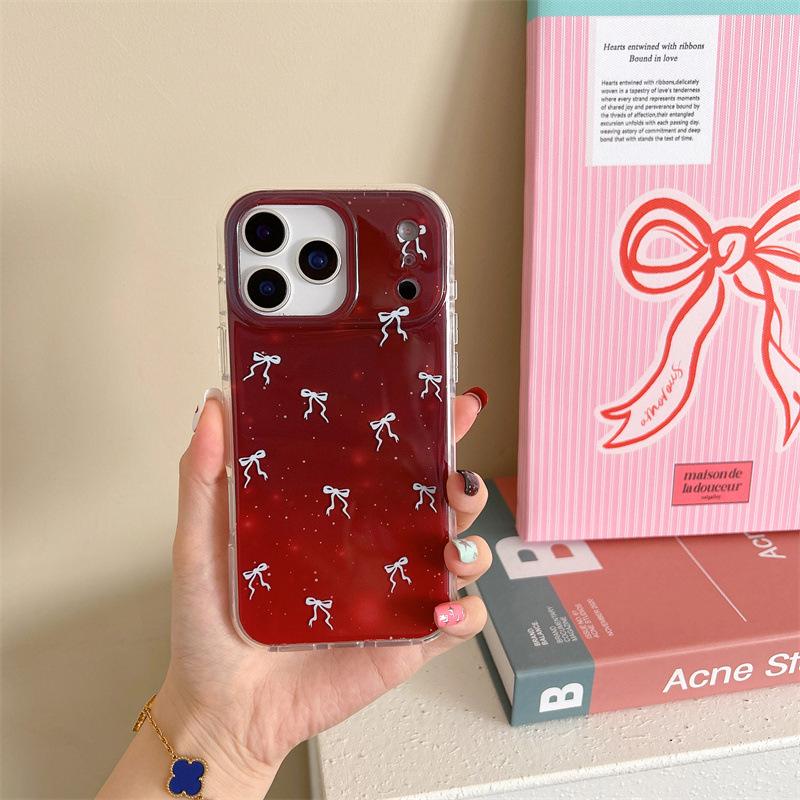 Burgundy Bowknot Gradient Double Layer IMD Case for iPhone 13/14/15/16P/17 14 Pro Max (No Packaging)
Burgundy Bowknot Gradient Double Layer IMD Case for iPhone 13/14/15/16P/17 14 Pro Max (No Packaging)
