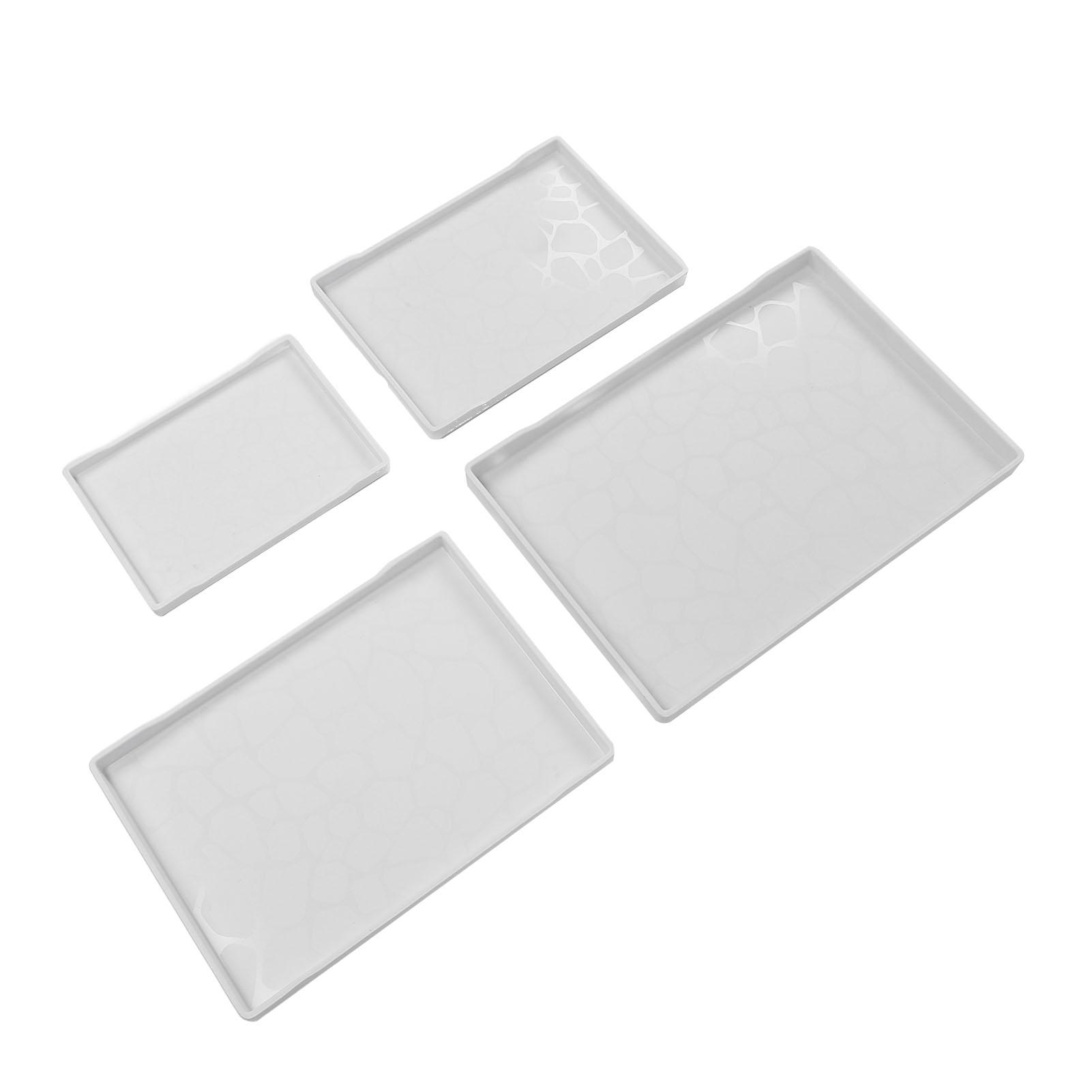 4PCS Plastic Serving Tray Lightweight Multifunction Rectangular Fruit Trays Serving Platters Set for Tea Snack
4PCS Plastic Serving Tray Lightweight Multifunction Rectangular Fruit Trays Serving Platters Set for Tea Snack