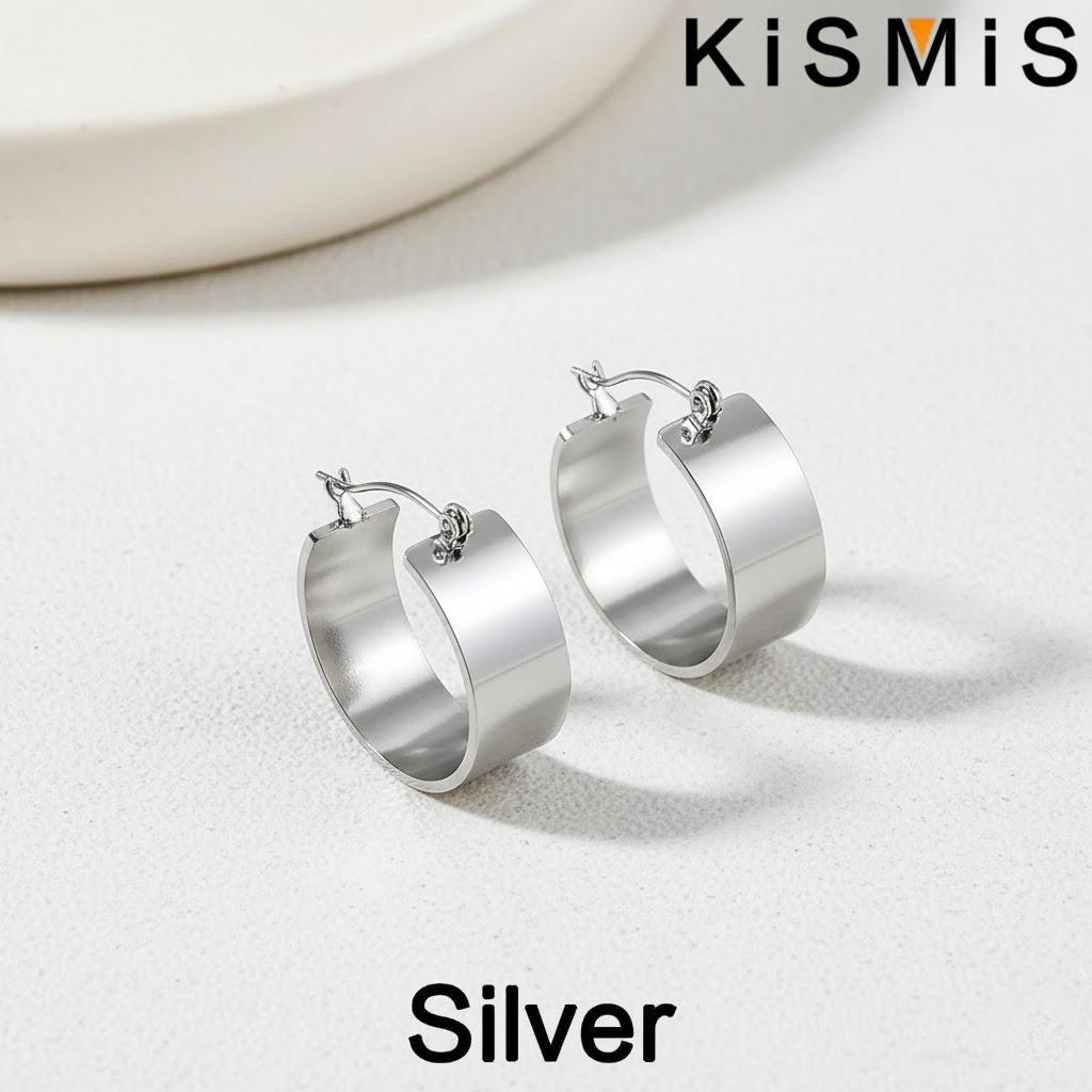 Stainless Steel Hoop Earrings for Women Classic Smooth Circle Design Gold Color Jewelry Accessories срібний
Stainless Steel Hoop Earrings for Women Classic Smooth Circle Design Gold Color Jewelry Accessories срібний