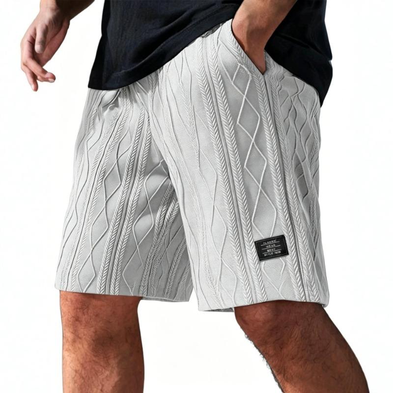 Mens Light Gray Embossed Cable Knit Pattern Casual Shorts S белый
Mens Light Gray Embossed Cable Knit Pattern Casual Shorts S белый