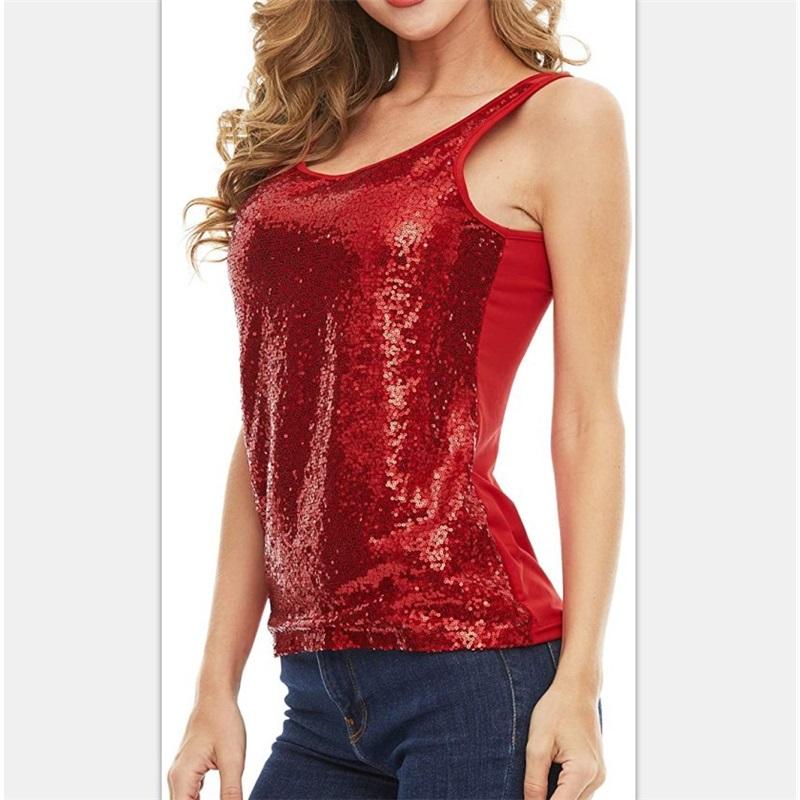 Shiny Sequin Decor Women’s Vest Elegant Women’s Apparel Sleeveless Shimmering Tank For Parties And Casual Wear Stylish Women’s Clothing Essential XXL червоний
Shiny Sequin Decor Women’s Vest Elegant Women’s Apparel Sleeveless Shimmering Tank For Parties And Casual Wear Stylish Women’s Clothing Essential XXL червоний