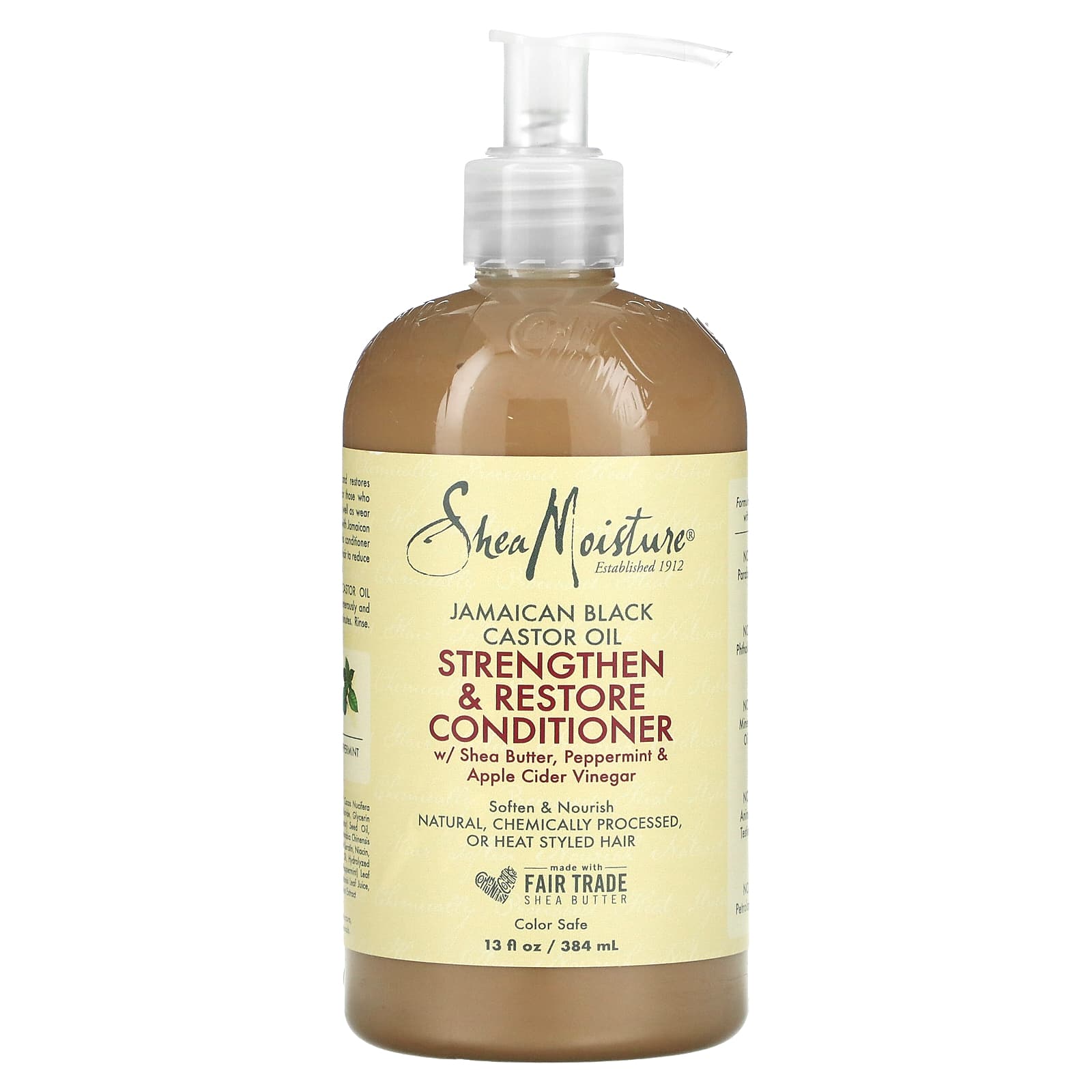 Jamaican Black Castor Oil, Strengthening & Restoring Conditioner, 384 Ml (13 Fl Oz)
Jamaican Black Castor Oil, Strengthening & Restoring Conditioner, 384 Ml (13 Fl Oz)