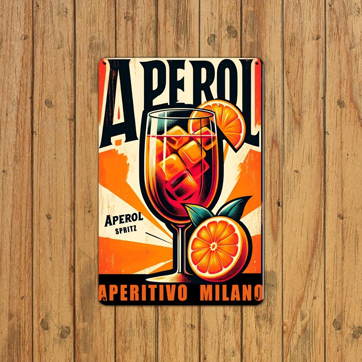 Aperos Pritz Vintage Metallic Sign Italian Kitchen Art Home Bar Garage Decor PreDrilled Hanging Easy Hanging 20x30cm(7.8x11.8inch)
Aperos Pritz Vintage Metallic Sign Italian Kitchen Art Home Bar Garage Decor PreDrilled Hanging Easy Hanging 20x30cm(7.8x11.8inch)
