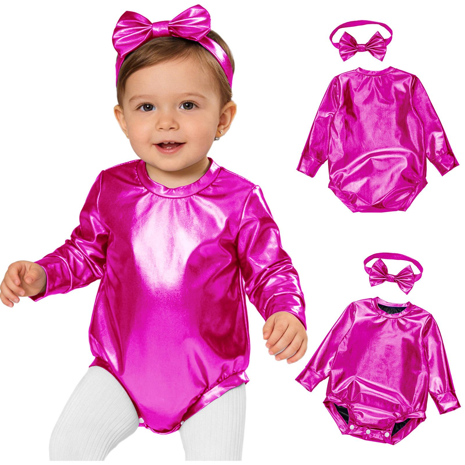 Baby Girl‘s Photo Shoot Outfit Set: Metallic Romper with Bow Headband, Soft Long Sleeve & Press Button Crotch for 1st Birthday 0-6 Months гарячі рожевого кольору
Baby Girl‘s Photo Shoot Outfit Set: Metallic Romper with Bow Headband, Soft Long Sleeve & Press Button Crotch for 1st Birthday 0-6 Months гарячі рожевого кольору