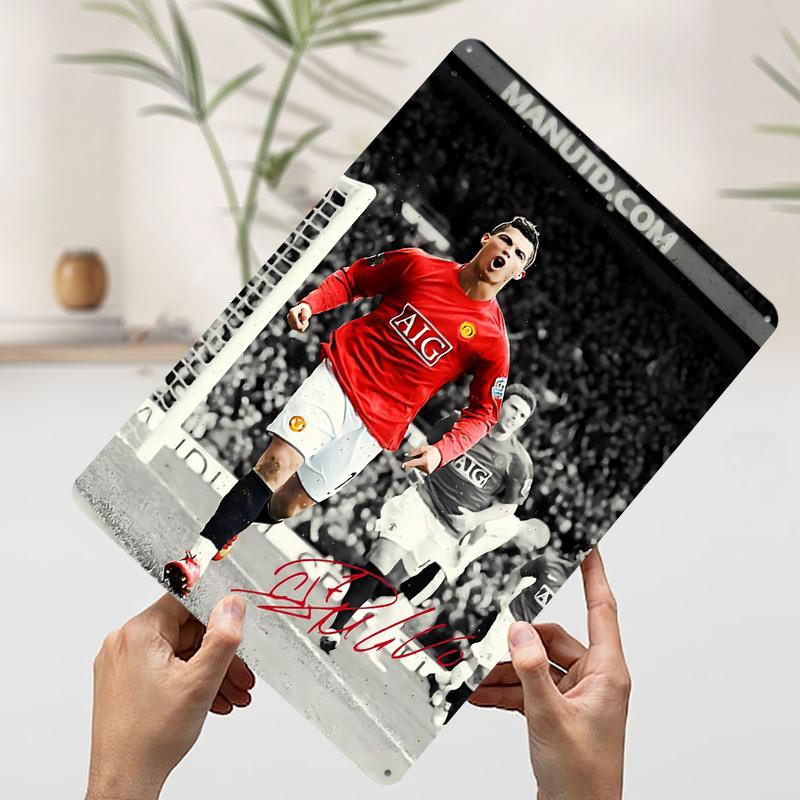 Cristiano Ronaldo Funny Tinplate Poster Customized Wall Art Vintage Metal Signs Retro Tin Plaque for Coffee Bar Accessories Home 7.9x11.8In(20x30cm)
Cristiano Ronaldo Funny Tinplate Poster Customized Wall Art Vintage Metal Signs Retro Tin Plaque for Coffee Bar Accessories Home 7.9x11.8In(20x30cm)