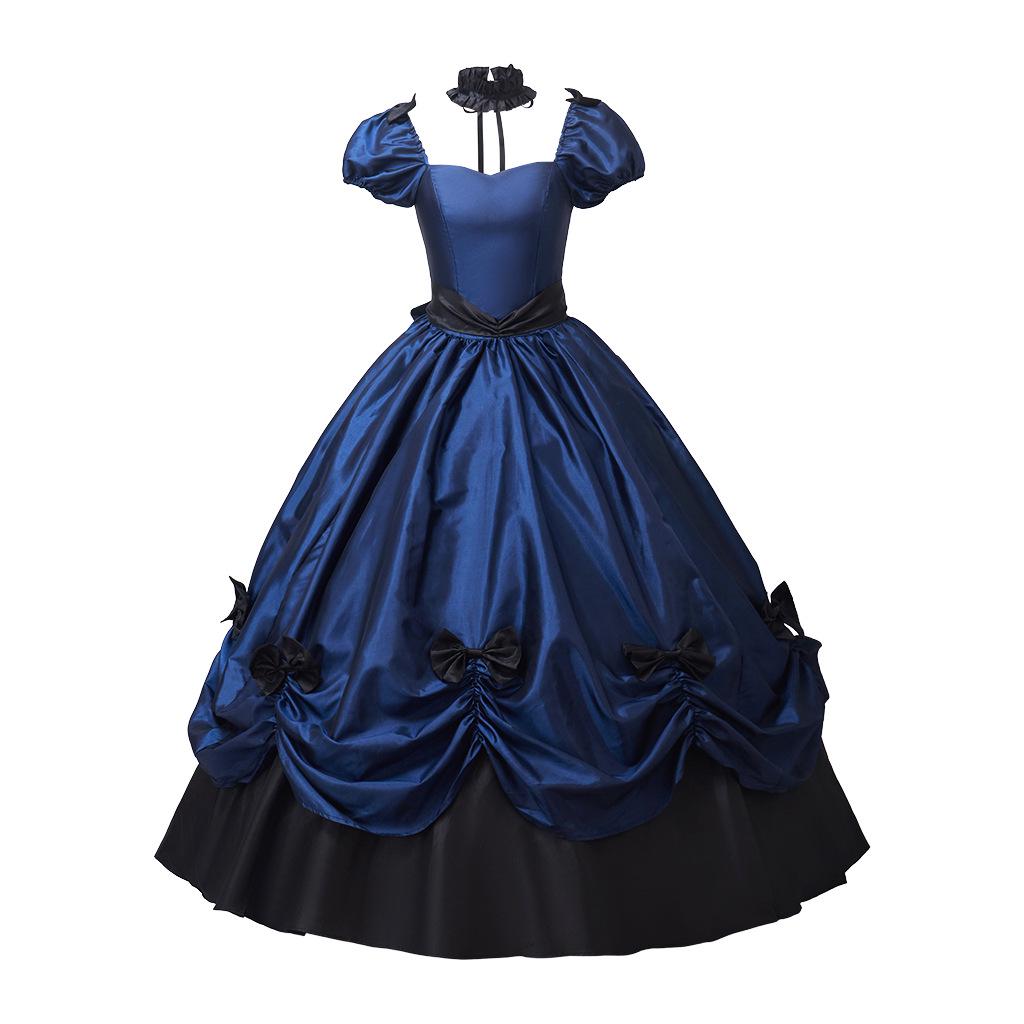 Victorian Lolita Ball Gown with Bow: Medieval Fantasy Court Style Medium
Victorian Lolita Ball Gown with Bow: Medieval Fantasy Court Style Medium