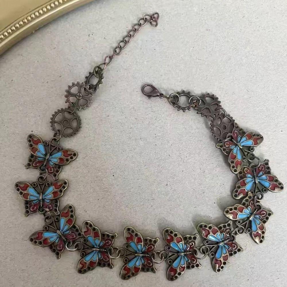 Y2k Blue Butterfly Neck Chain Gear Cyberpunk Collar Choker Bracelet Spicy Girl Ожерелье для женщин
Y2k Blue Butterfly Neck Chain Gear Cyberpunk Collar Choker Bracelet Spicy Girl Ожерелье для женщин