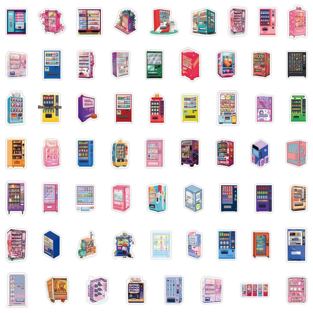 60PCS Waterproof Stickers: Cartoon Vending Machine, Stationery, Planner, Water Bottle, Computer Decor.
60PCS Waterproof Stickers: Cartoon Vending Machine, Stationery, Planner, Water Bottle, Computer Decor.