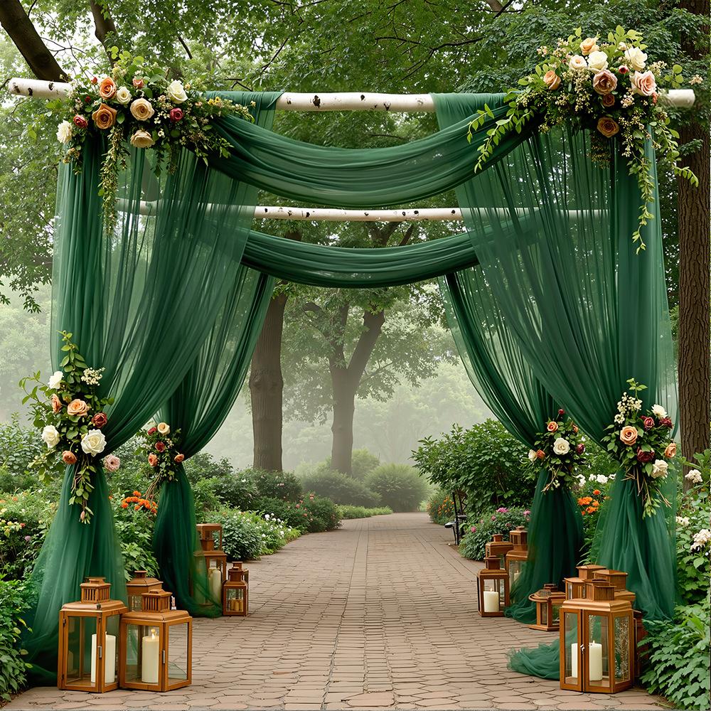 Весільна арка Тканина для драпірування Прозора тюлева Альтанка Навіс Декорація для весільної церемонії Святкова Завіса для стелі 160x800cm ліс зелений колір
Весільна арка Тканина для драпірування Прозора тюлева Альтанка Навіс Декорація для весільної церемонії Святкова Завіса для стелі 160x800cm ліс зелений колір