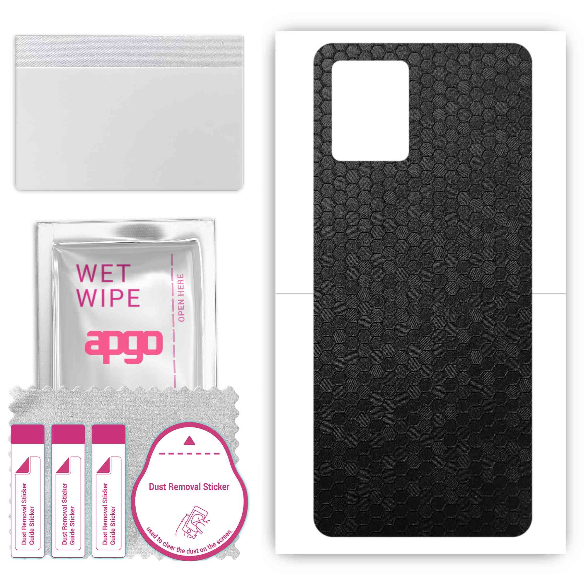 Apgo Protective Skin Sticker для задньої панелі, сумісної з Motorola Moto G Power 5G, Wrap Film, Foil, Vinyl - Pattern Black Honeycomb
Apgo Protective Skin Sticker для задньої панелі, сумісної з Motorola Moto G Power 5G, Wrap Film, Foil, Vinyl - Pattern Black Honeycomb