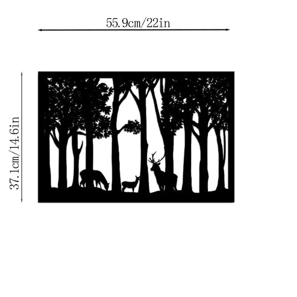 1 шт. Олень и дерево, олень в лесу, металлическая настенная скульптура, декоративная настенная металлическая скульптура 14,6 x22 для гостиной/украшения дома чёрный
1 шт. Олень и дерево, олень в лесу, металлическая настенная скульптура, декоративная настенная металлическая скульптура 14,6 x22 для гостиной/украшения дома чёрный