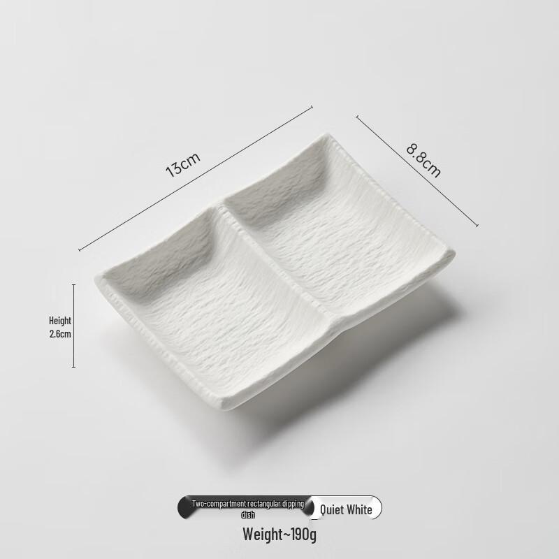 Wuhe Ceramic Divided Rectangular Condiment Dish
Wuhe Ceramic Divided Rectangular Condiment Dish