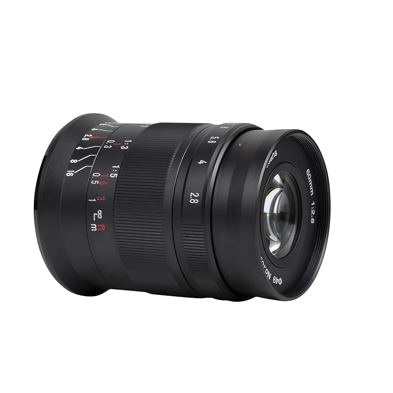 7artisans 60mm F2.8 II macro lens APS-C manual single focus lens interchangeable lenses Compatible with Canon EOS-M mount camera (black)
7artisans 60mm F2.8 II macro lens APS-C manual single focus lens interchangeable lenses Compatible with Canon EOS-M mount camera (black)