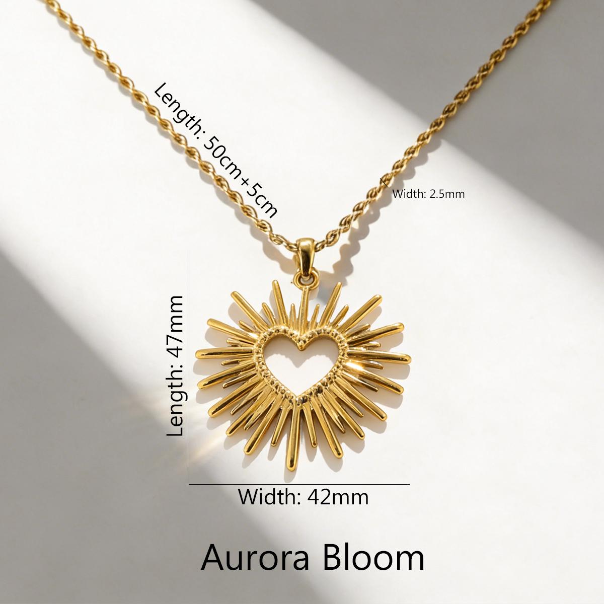 AURORA Fashion Large Sun Pendant Natural Necklaces For Women Neutral Style Stainless Steel Necklace For Women s Daily Jewelry
AURORA Fashion Large Sun Pendant Natural Necklaces For Women Neutral Style Stainless Steel Necklace For Women s Daily Jewelry