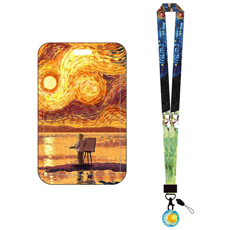 Creative Card Holder Compact Oil Painting Card Holder Van Gogh Badge Holder Colorful For Campus Bus Keychain
Creative Card Holder Compact Oil Painting Card Holder Van Gogh Badge Holder Colorful For Campus Bus Keychain
