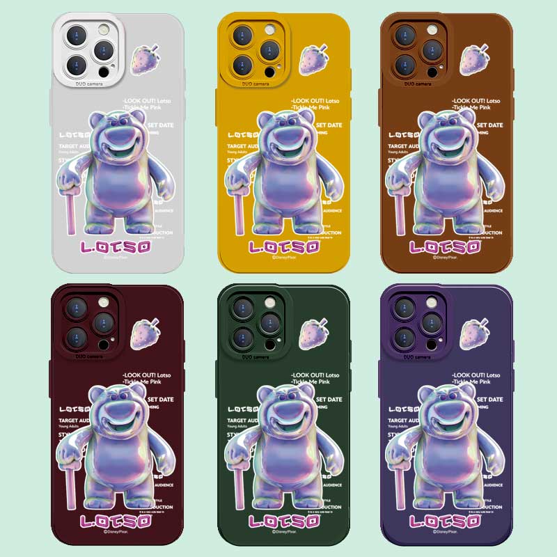 Чехол для телефона с милым мультяшным клубничным медведем Disney, жидкий силиконовый чехол с квадратным краем и полным покрытием, защитный чехол для камеры для iPhone
Чехол для телефона с милым мультяшным клубничным медведем Disney, жидкий силиконовый чехол с квадратным краем и полным покрытием, защитный чехол для камеры для iPhone