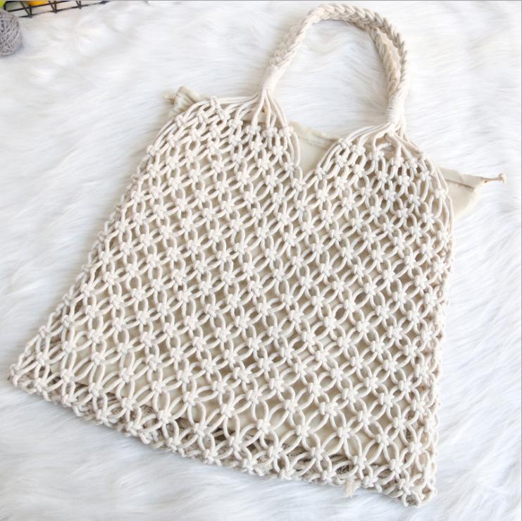 Summer Cotton Rope Woven Women s Mesh Bag: Casual Fishnet Shoulder Handbag Without Inner Bag
Summer Cotton Rope Woven Women s Mesh Bag: Casual Fishnet Shoulder Handbag Without Inner Bag