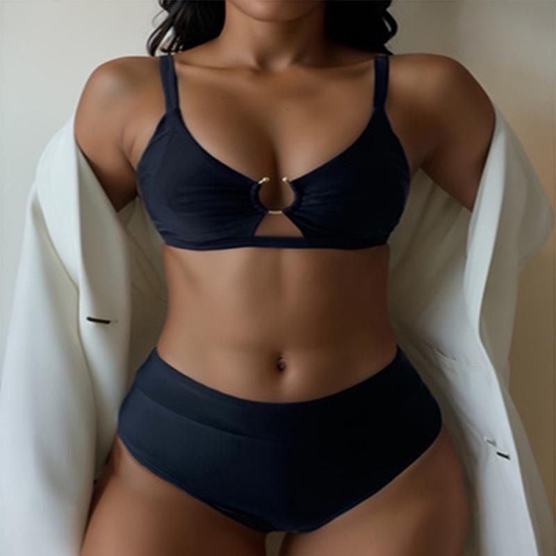 2024 European & American Solid Color Sling Bikini - Sexy Beach & Hot Spring Swimwear Small чорний
2024 European & American Solid Color Sling Bikini - Sexy Beach & Hot Spring Swimwear Small чорний
