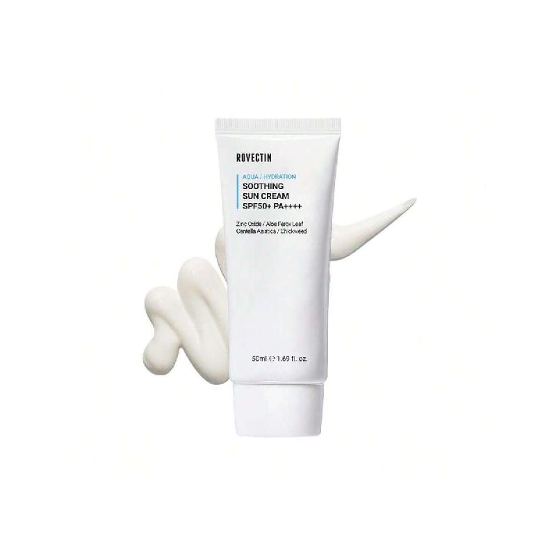 Rovectin Aqua Soothing Sun Cream 50ml/ Korean Physical Sunscreen, Hydrating UV Protection With Chickweed & Sunflower For All Skin Types
Rovectin Aqua Soothing Sun Cream 50ml/ Korean Physical Sunscreen, Hydrating UV Protection With Chickweed & Sunflower For All Skin Types