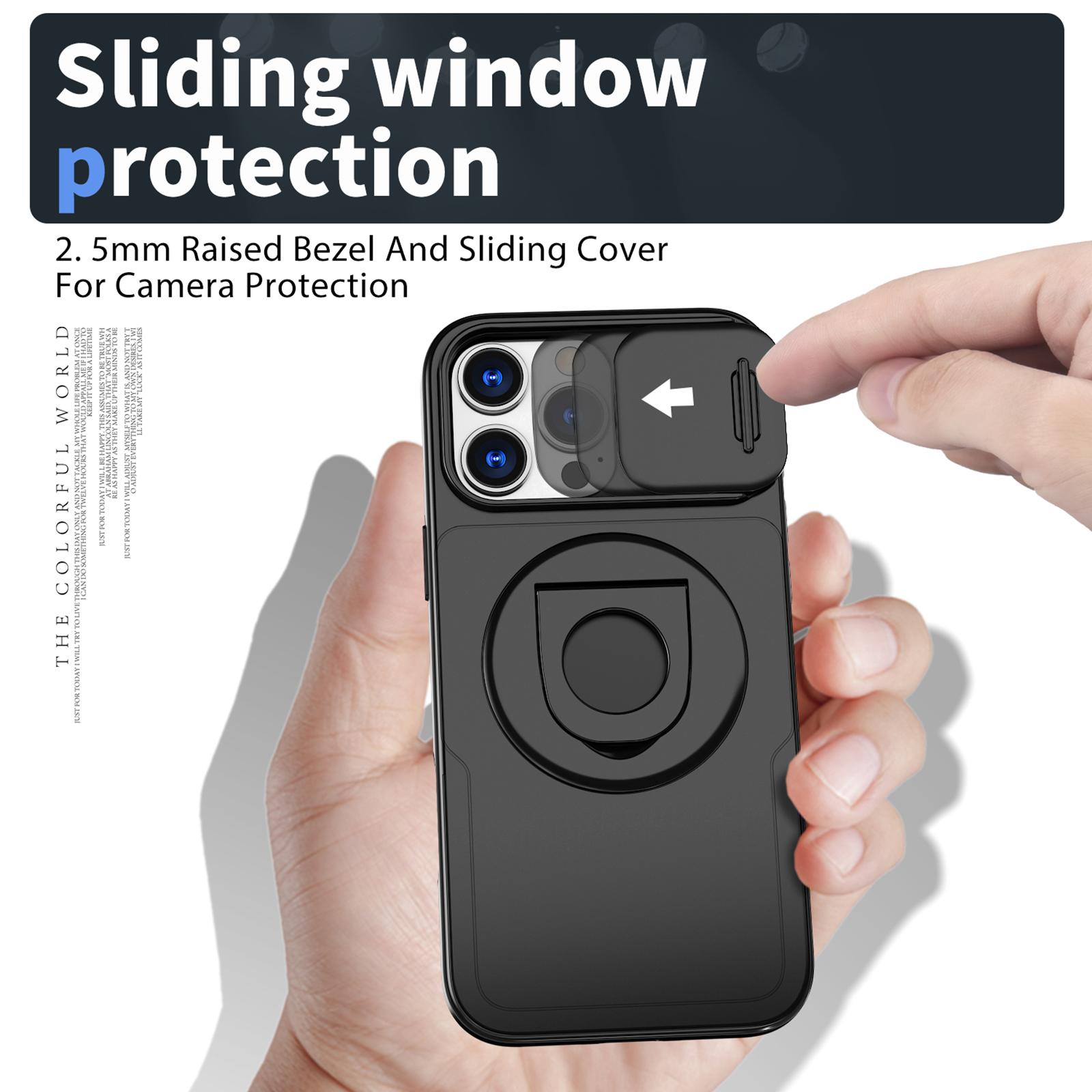 For iPhone 16 Pro Max Magnetic Case Kickstand Slide Lens Cover TPU+PC Phone Shell Titanium Grey
For iPhone 16 Pro Max Magnetic Case Kickstand Slide Lens Cover TPU+PC Phone Shell Titanium Grey