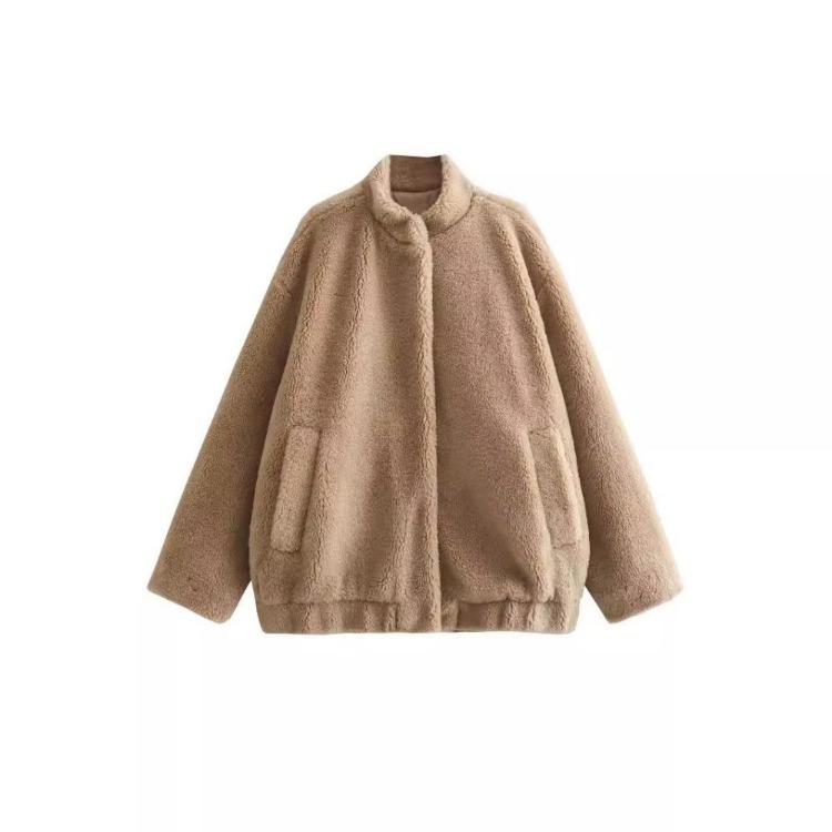 Warm Plush Fleece Bomber Jacket for Women Winter Autumn Stand Collar Coat Long Sleeve with Pockets New Outerwear XS хаки
Warm Plush Fleece Bomber Jacket for Women Winter Autumn Stand Collar Coat Long Sleeve with Pockets New Outerwear XS хаки