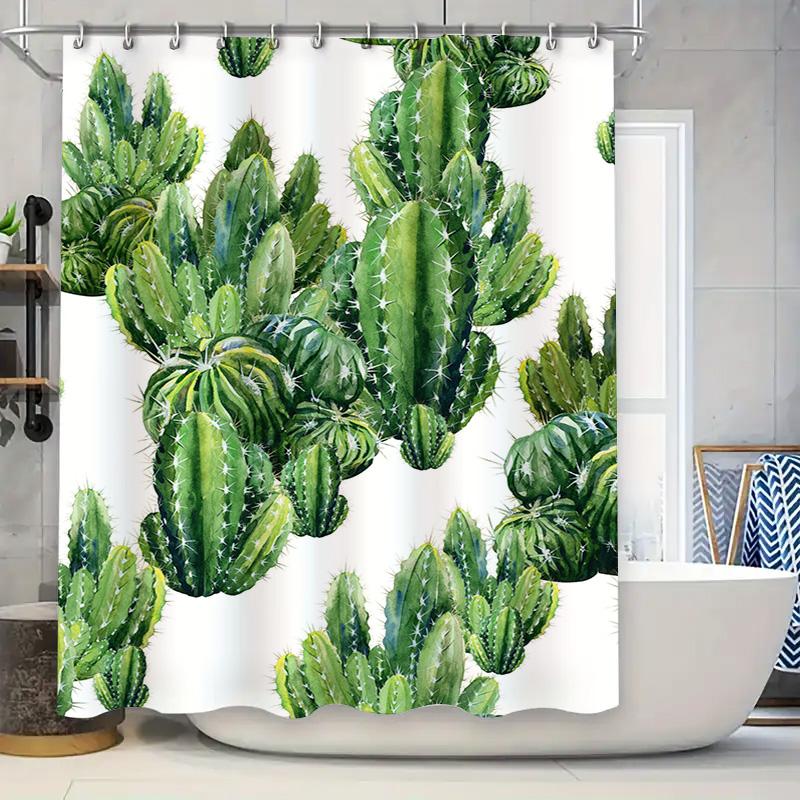 Green Cactus Shower Curtain With Waterproof Fabric For Bathroom Decoration High Quality Home Decorations W60H190(CM)-1 Pcs
Green Cactus Shower Curtain With Waterproof Fabric For Bathroom Decoration High Quality Home Decorations W60H190(CM)-1 Pcs