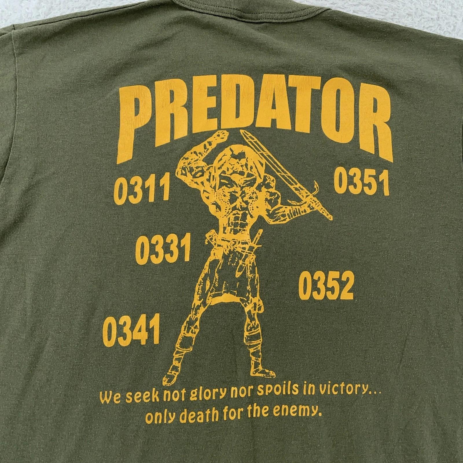 Vtg USMC Bravo Company Predator Shirt Medium Green Infantry Training Made USA M
Vtg USMC Bravo Company Predator Shirt Medium Green Infantry Training Made USA M