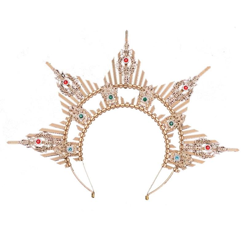 Unique Headband Vintage Hairband Gorgeous Baroque Spiked Tiaras Headpiece Princess Headpieces Crowns Halloween Cosplay 1 золотий
Unique Headband Vintage Hairband Gorgeous Baroque Spiked Tiaras Headpiece Princess Headpieces Crowns Halloween Cosplay 1 золотий