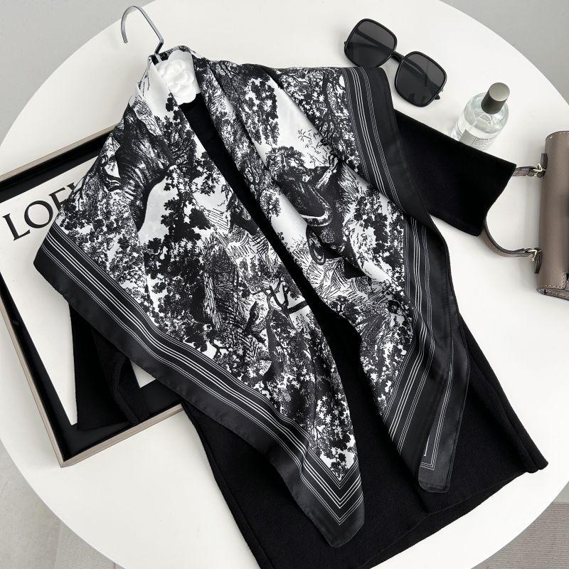 Versatile Shawl Animal Print Black And White Simple Large Square Scarf 90 * 90Cm Simulated Silk Twill Silk Women S Silk Scarf 90cm чорний
Versatile Shawl Animal Print Black And White Simple Large Square Scarf 90 * 90Cm Simulated Silk Twill Silk Women S Silk Scarf 90cm чорний