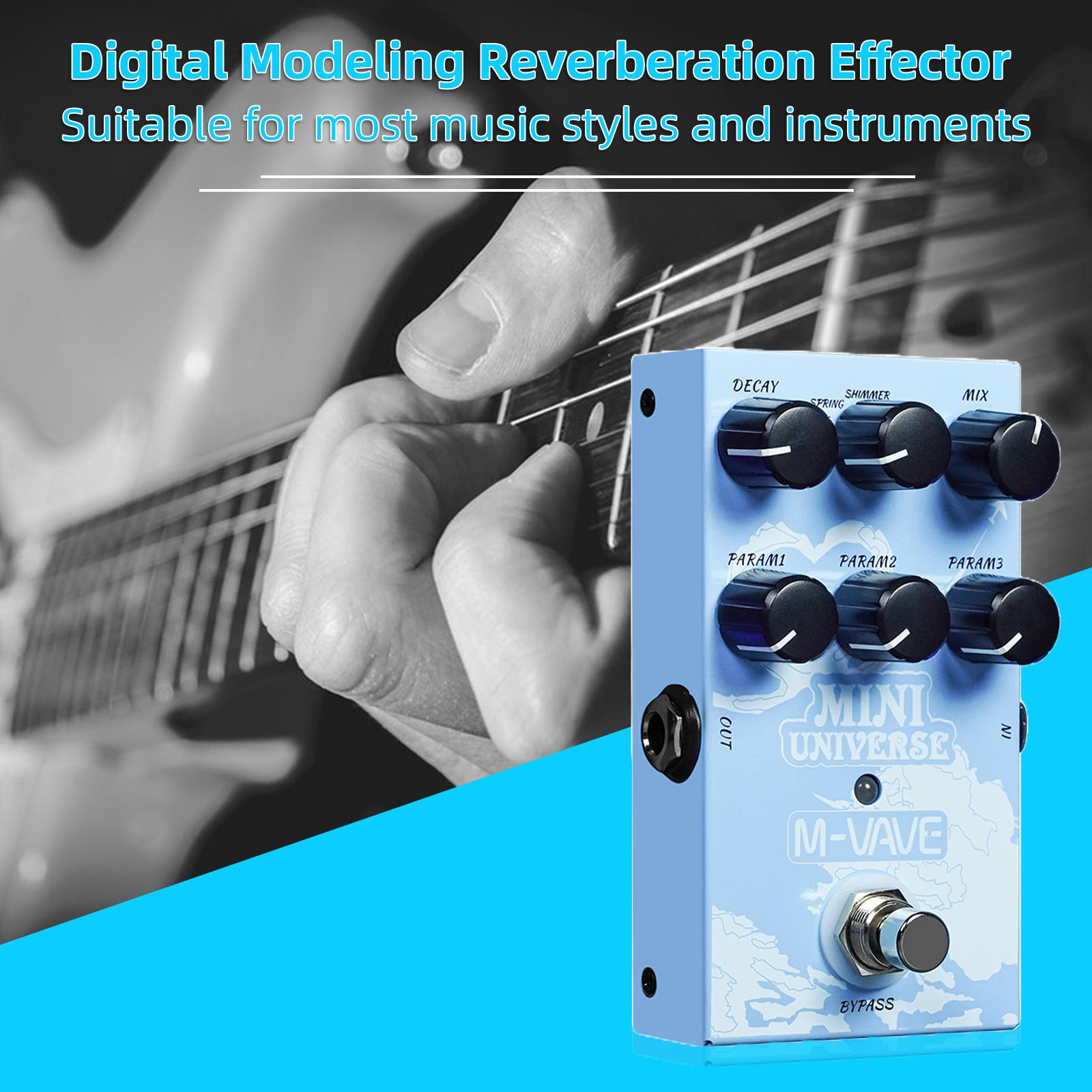 M VAVE Guitar Effect Pedal Digital Reverb Pedal Digital Modeling Reverberation Effector with 9 Mode Reverb Selection чёрный
M VAVE Guitar Effect Pedal Digital Reverb Pedal Digital Modeling Reverberation Effector with 9 Mode Reverb Selection чёрный
