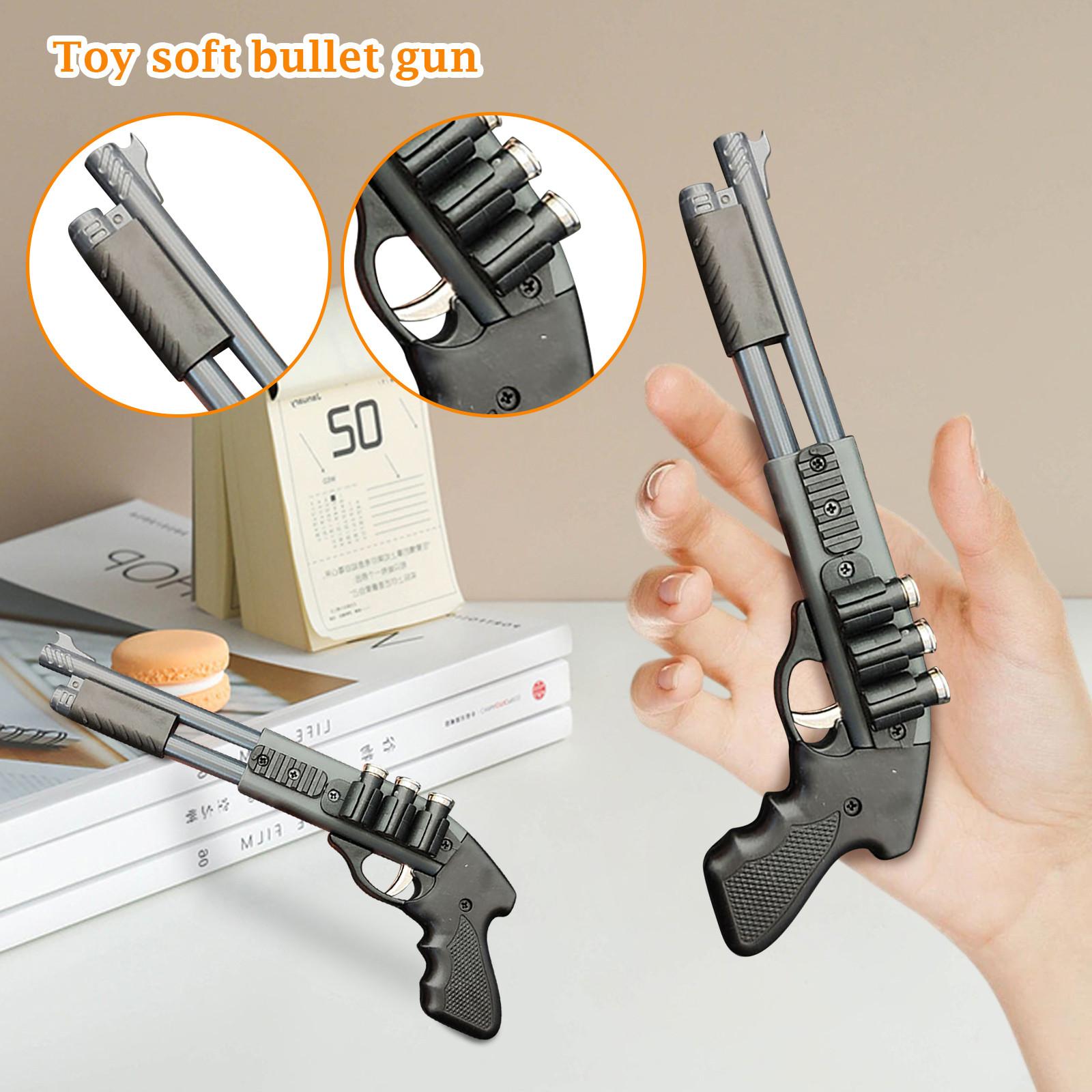 Распылительная насадка 8-зарядная пластиковая + сплав резиновая лента миниатюрная модель орнамент игрушка мягкая пуля One Size чёрный