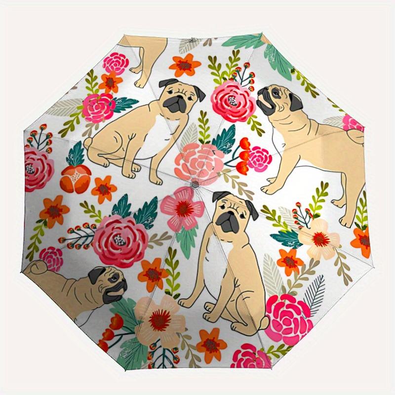 1pc Pug Floral Pattern Automatic Opening/closing umbrella, Reinforced 8-Rib Construction, Compact Travel Umbrella yy250808166
1pc Pug Floral Pattern Automatic Opening/closing umbrella, Reinforced 8-Rib Construction, Compact Travel Umbrella yy250808166