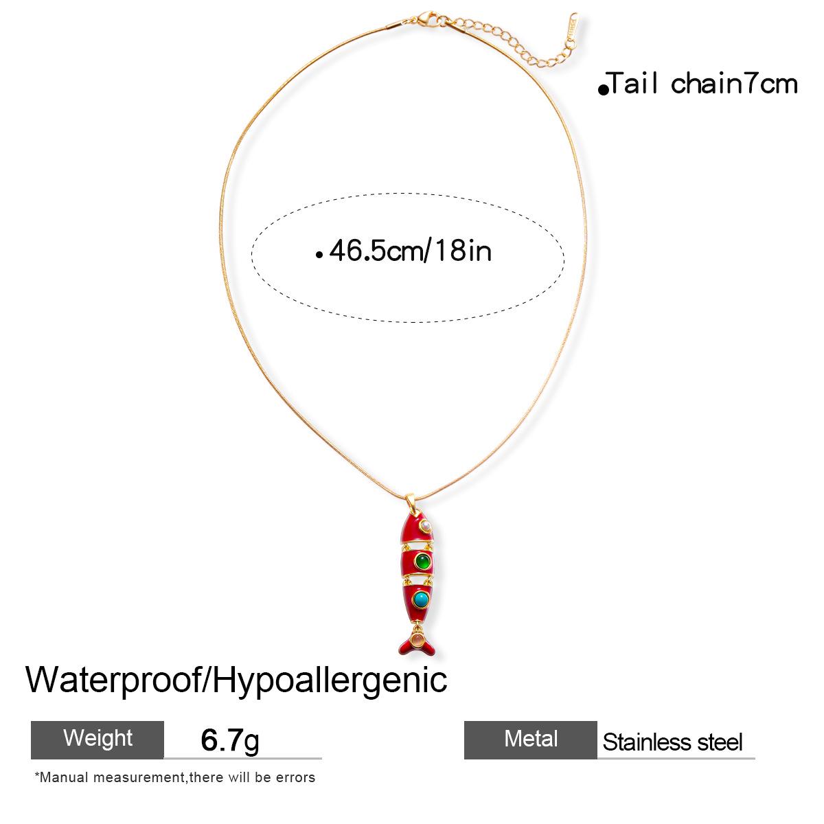 Серьги-подвески с кисточками в виде рыбок из нержавеющей стали и набор ожерелий - Женские украшения класса люкс
Серьги-подвески с кисточками в виде рыбок из нержавеющей стали и набор ожерелий - Женские украшения класса люкс