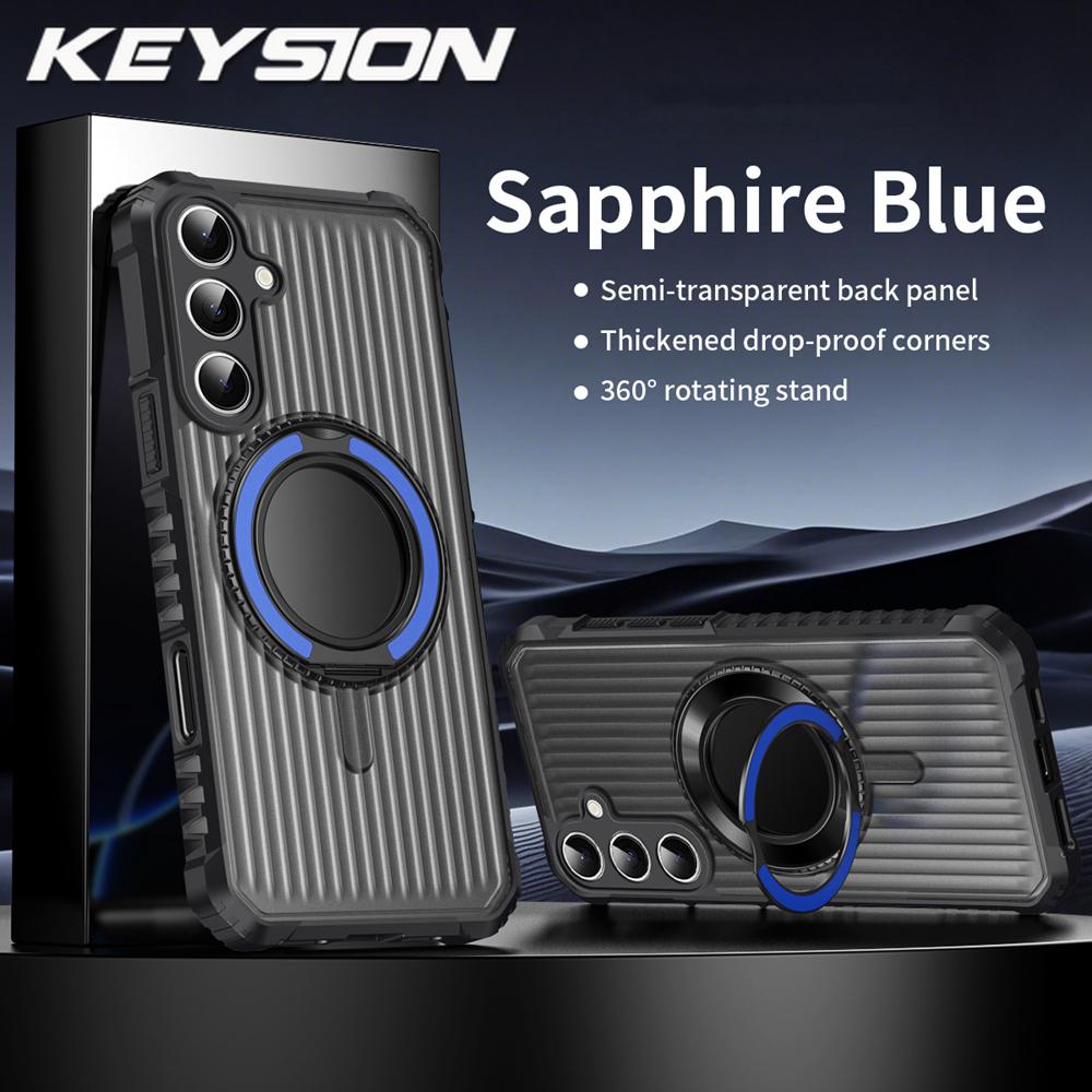 KEYSION 360° Вращающийся Чехол-подставка с кольцом для Samsung Galaxy S25 Ultra S25+ Edge S24 FE Прозрачный Магнитный Противоударный Чехол для телефона for Galaxy S25+ синий
KEYSION 360° Вращающийся Чехол-подставка с кольцом для Samsung Galaxy S25 Ultra S25+ Edge S24 FE Прозрачный Магнитный Противоударный Чехол для телефона for Galaxy S25+ синий