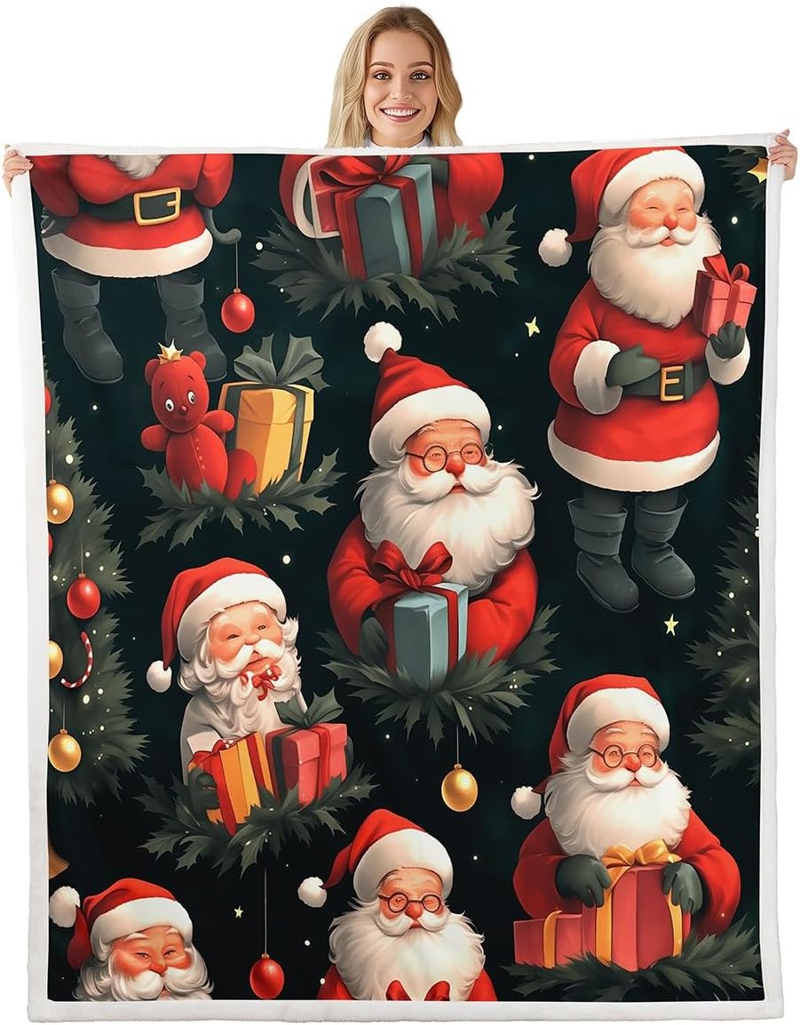 Castle Fairy Santa Claus Blanket Happy New Year Throw Blanket for Kids Retro Rustic Farmhouse Sherpa Blanket Xmas Santa Claus 75x90cm
Castle Fairy Santa Claus Blanket Happy New Year Throw Blanket for Kids Retro Rustic Farmhouse Sherpa Blanket Xmas Santa Claus 75x90cm