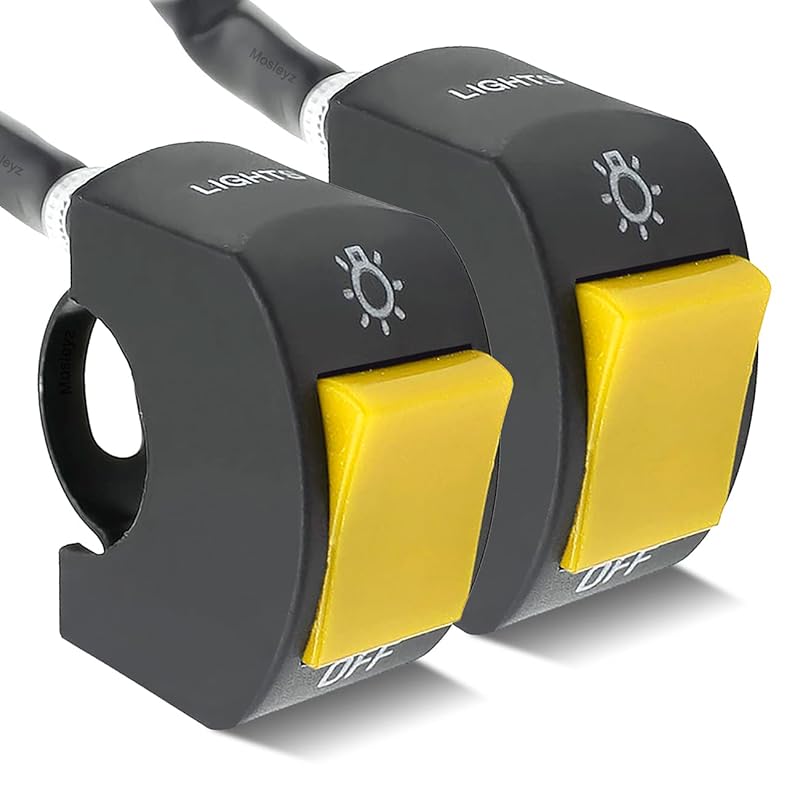 1 Piece Motorcycle Handlebar Switch Handlebar Toggle Switch with On Off Push Button for U5 U7 U2 Motorcycles Scooter Electrombile Motorbike-7/8inch 1 Piece жовтий
1 Piece Motorcycle Handlebar Switch Handlebar Toggle Switch with On Off Push Button for U5 U7 U2 Motorcycles Scooter Electrombile Motorbike-7/8inch 1 Piece жовтий