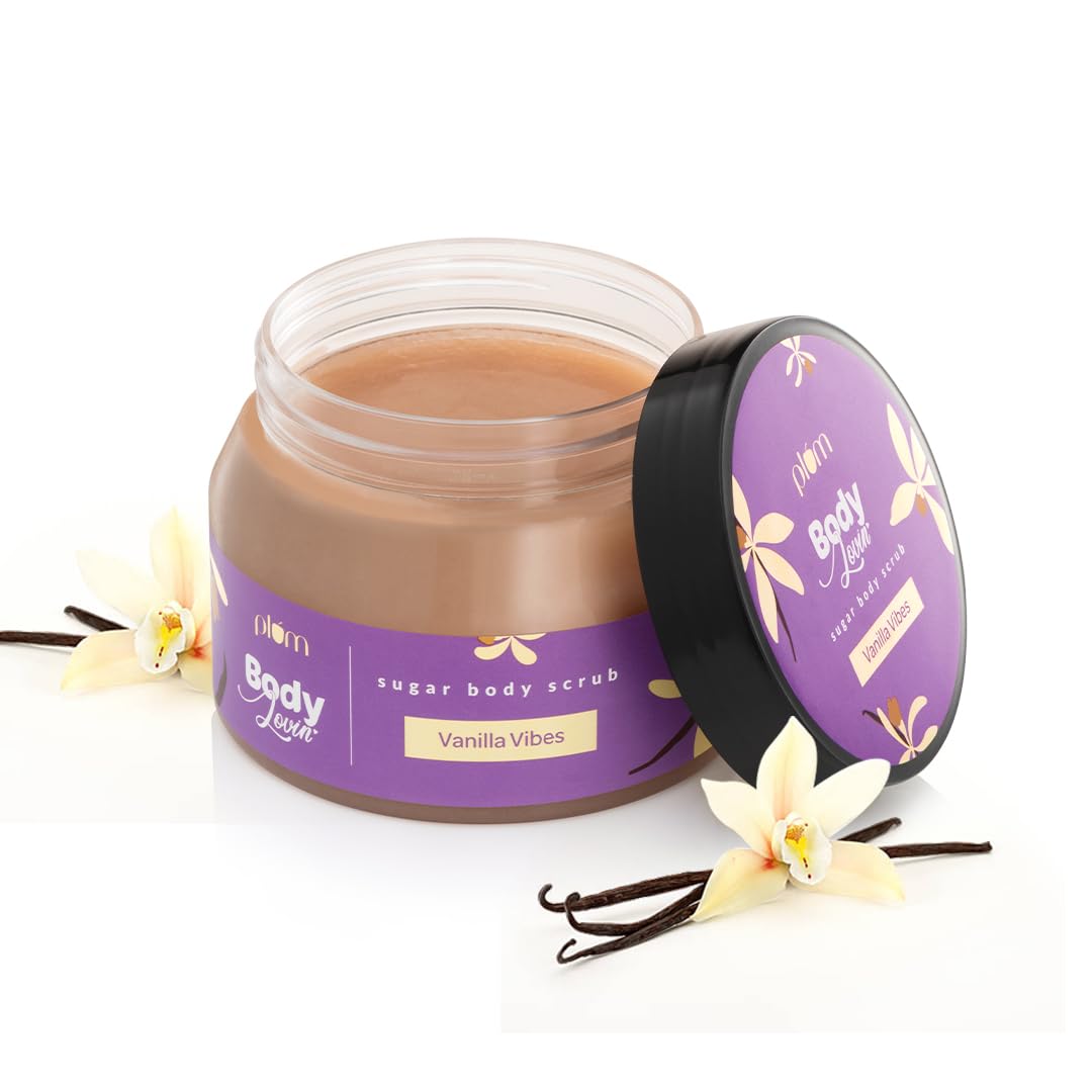 Plum BodyLovin Vanilla Vibes Sugar Body Scrub 200g Pack of 1 | Moisturizing, Skin Brightening & Vegan Exfoliant
Plum BodyLovin Vanilla Vibes Sugar Body Scrub 200g Pack of 1 | Moisturizing, Skin Brightening & Vegan Exfoliant