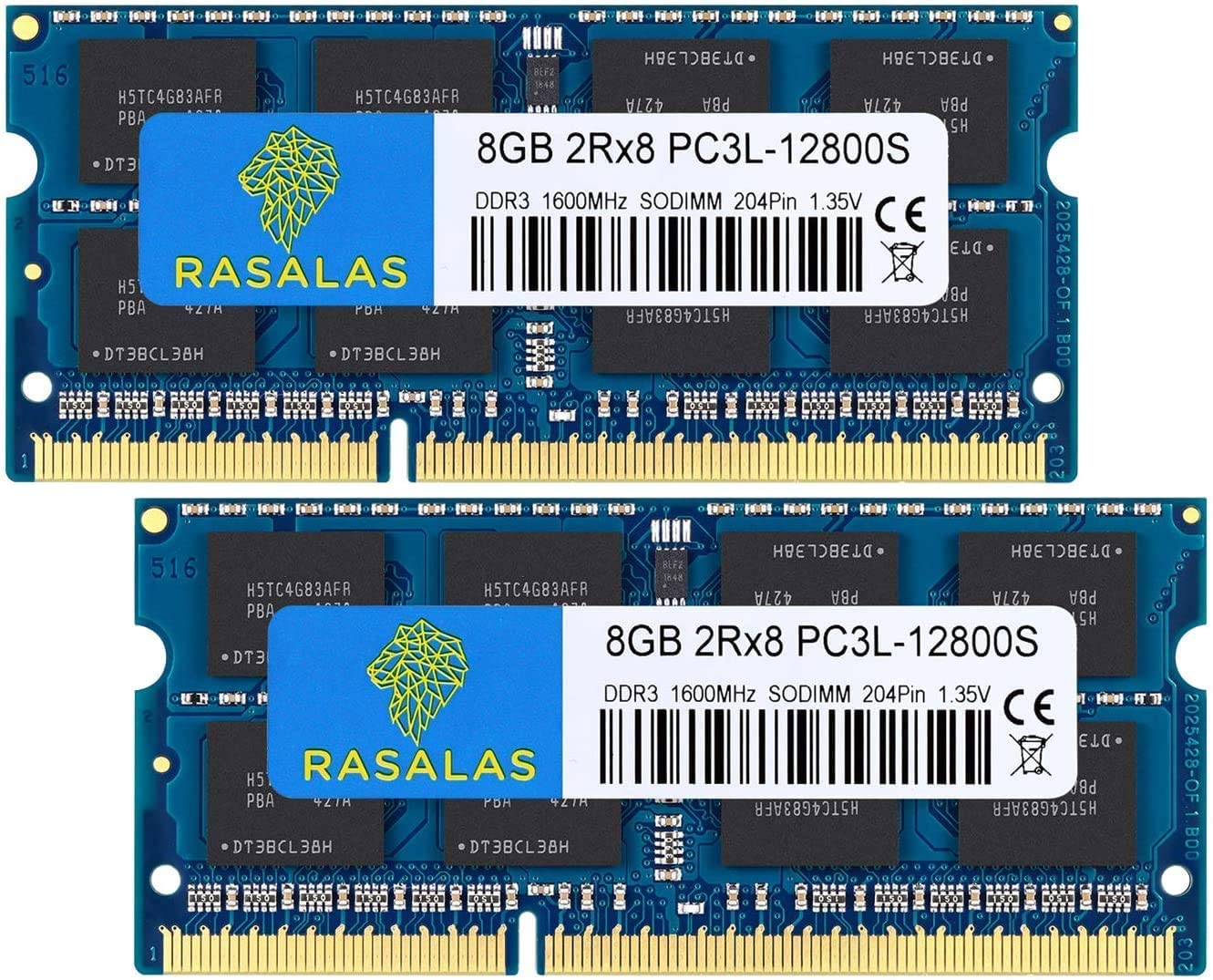 16GB Notebook Memory DDR3L 1600MHz 8GB x 2 SODIMM CL11 204Pin Compatible with both voltage PC3L-12800 Non-ECC 1.35V & 1.5V
16GB Notebook Memory DDR3L 1600MHz 8GB x 2 SODIMM CL11 204Pin Compatible with both voltage PC3L-12800 Non-ECC 1.35V & 1.5V