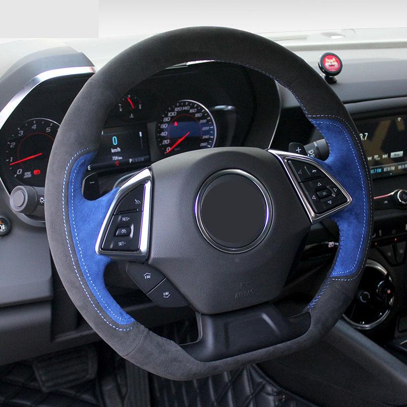Вышитая вручную натуральная замша для Chevrolet Camaro, чехол на руль автомобиля, украшение интерьера автомобиля
Вышитая вручную натуральная замша для Chevrolet Camaro, чехол на руль автомобиля, украшение интерьера автомобиля