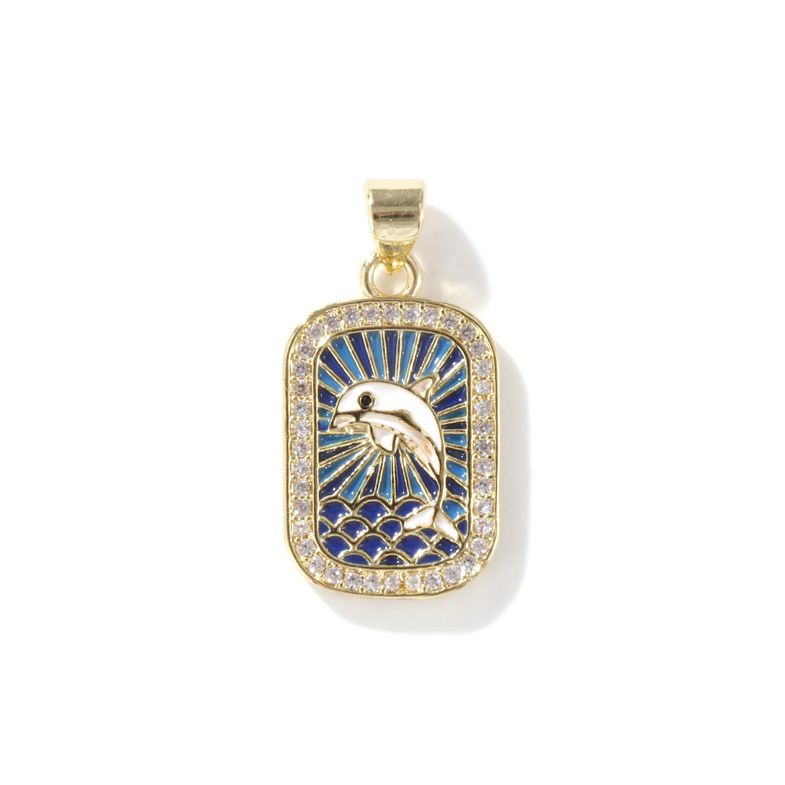 1 Piece Brass Ocean Charms 18K Real Gold Plated Enamel Rectangle Dolphin Coconut tree Seahorse Conch Pendants DIY Making Beach
1 Piece Brass Ocean Charms 18K Real Gold Plated Enamel Rectangle Dolphin Coconut tree Seahorse Conch Pendants DIY Making Beach