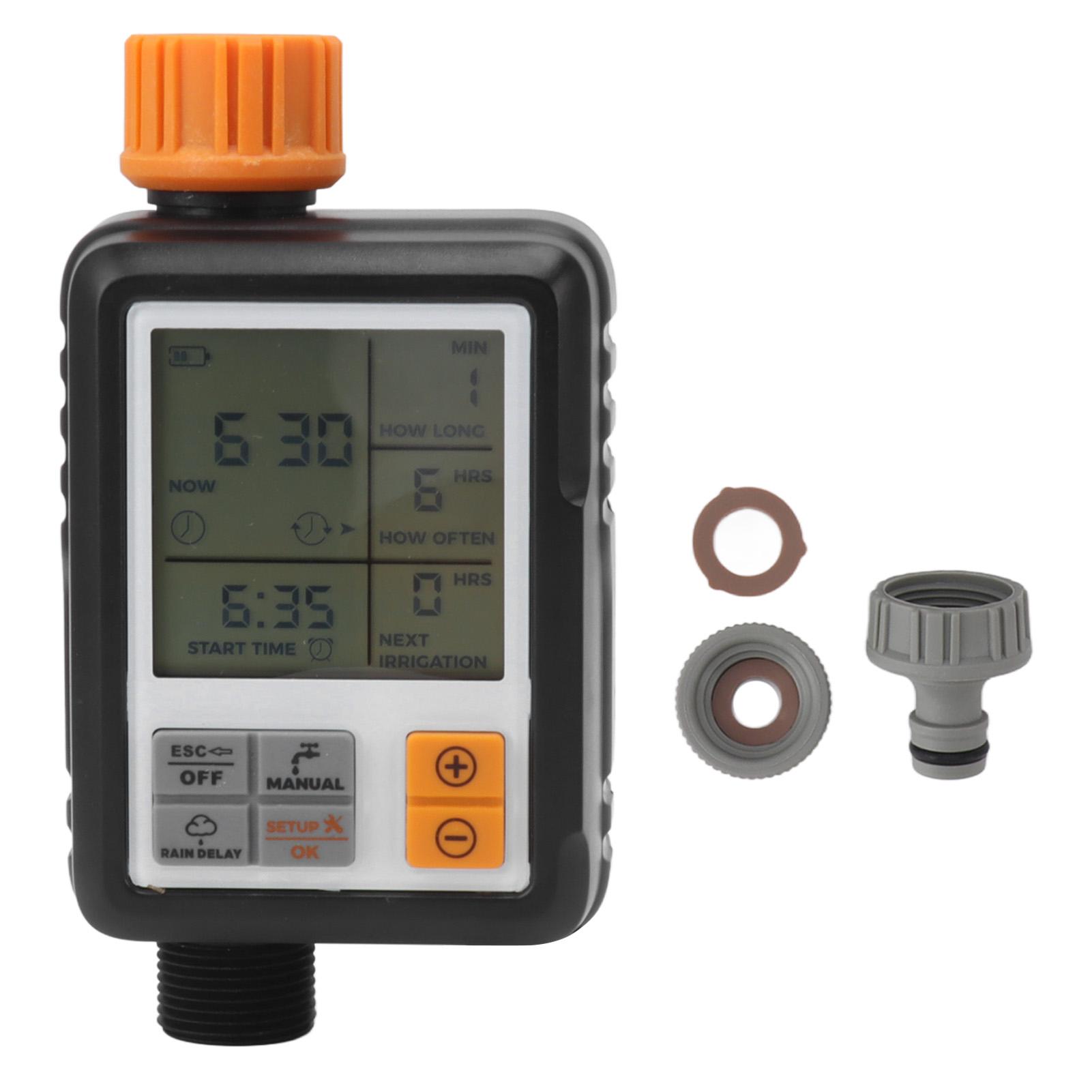 Water Timer Programmable Delay Manual Watering Automatic Irrigation Controller System Sprinkler
Water Timer Programmable Delay Manual Watering Automatic Irrigation Controller System Sprinkler