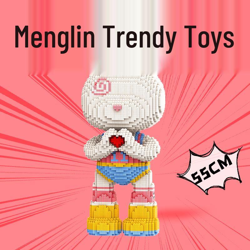 Mengpin Trendy Heart-Shaped Rabbit Building Block Toy - 55cm Educational Gift for Boys and Girls, Living Room Decor
Mengpin Trendy Heart-Shaped Rabbit Building Block Toy - 55cm Educational Gift for Boys and Girls, Living Room Decor