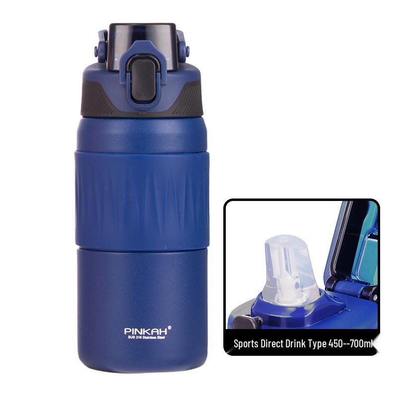 Pinjia Jiapin Flip-top Insulated Sports Water Bottle with Straw 450ml
Pinjia Jiapin Flip-top Insulated Sports Water Bottle with Straw 450ml