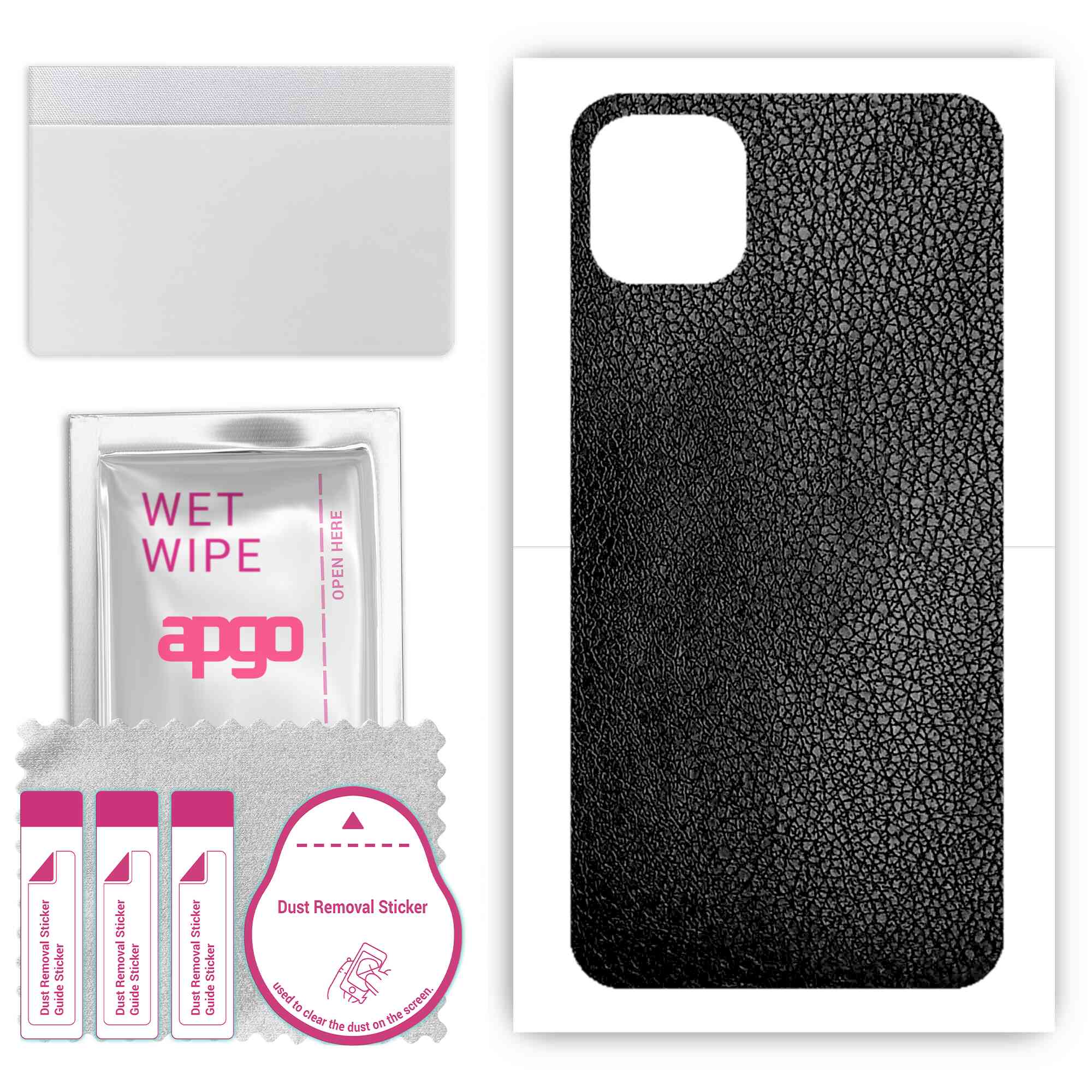 apgo Protective Skin Sticker for the back compatible with Apple iPhone 11 Pro Max, Wrap Film, Foil, Vinyl - Pattern Black Leather
apgo Protective Skin Sticker for the back compatible with Apple iPhone 11 Pro Max, Wrap Film, Foil, Vinyl - Pattern Black Leather