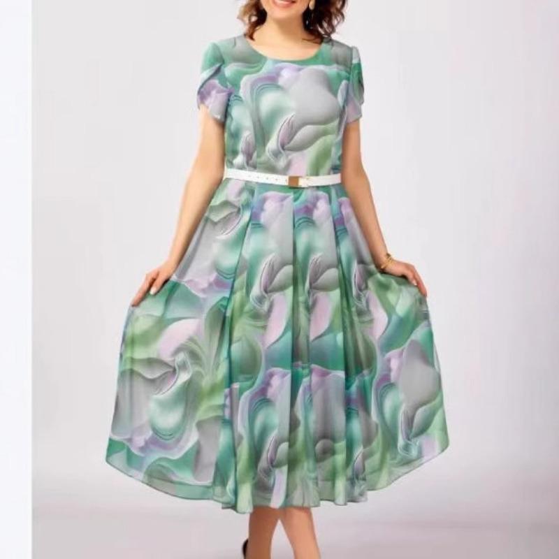 Женское платье Свободное платье с принтом 4XL зелёный
Женское платье Свободное платье с принтом 4XL зелёный