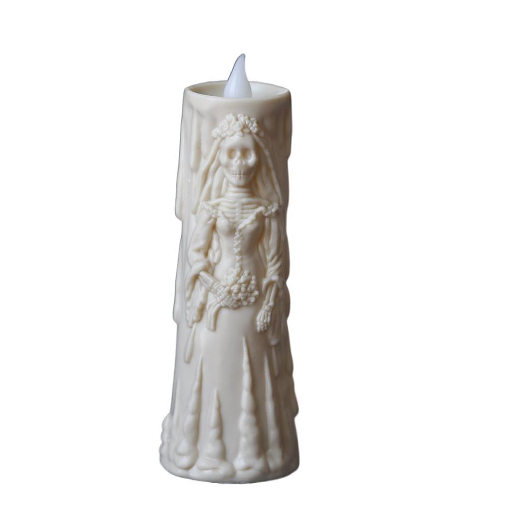 Plastic Ghost Bride Candle Lamp Odorless Halloween Skull Lantern Ghost Groom Candle Lamp Party bride
Plastic Ghost Bride Candle Lamp Odorless Halloween Skull Lantern Ghost Groom Candle Lamp Party bride