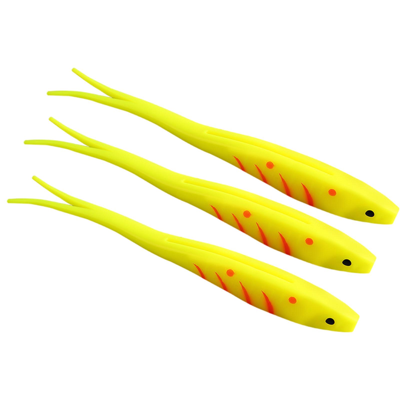 3pcs Soft Lure Fishing Tackle Accessories 17.5cm 18g Artificial Swimbait Forked Tail Fishing Lure Elastic Baits жёлтый
3pcs Soft Lure Fishing Tackle Accessories 17.5cm 18g Artificial Swimbait Forked Tail Fishing Lure Elastic Baits жёлтый