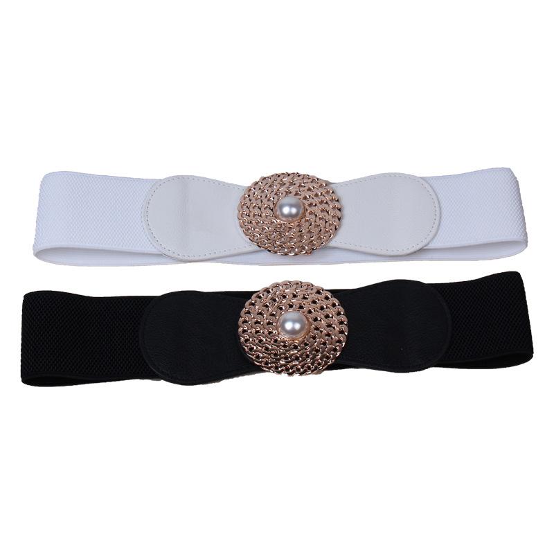 Imitation Pearl Alloy Gold Buckle, Elastic Elastic Women S Waist Seal Skirt Coat Width 6 Cm Belt Red Seal чорний
Imitation Pearl Alloy Gold Buckle, Elastic Elastic Women S Waist Seal Skirt Coat Width 6 Cm Belt Red Seal чорний